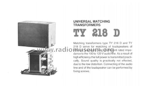 Universal Matching Transformers TY218D; BEAG - Budapesti (ID = 1618477) Misc