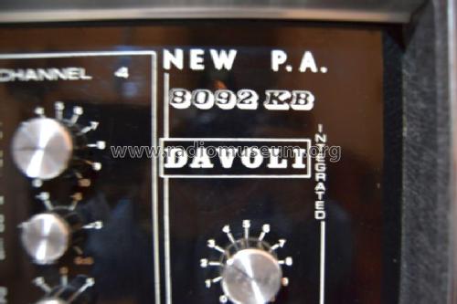 New P.A. Davoli 8092 KB; Krundaal Davoli; (ID = 2156277) Ampl/Mixer