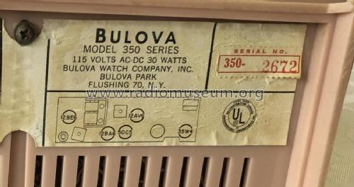 350 ; Bulova Watch Corp.; (ID = 2668407) Radio