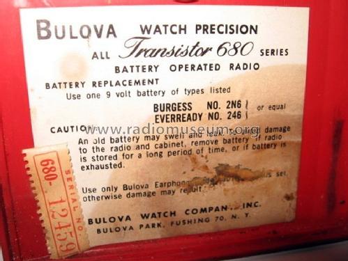 680 ; Bulova Watch Corp.; (ID = 1456830) Radio