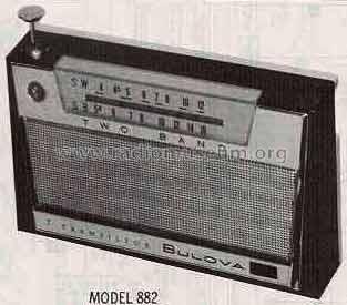 Two Band 7 Transistor 882; Bulova Watch Corp.; (ID = 488767) Radio