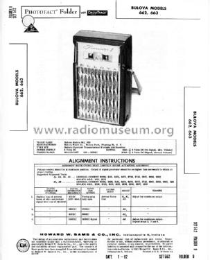 8 Transistor 663; Bulova Watch Corp.; (ID = 1675829) Radio