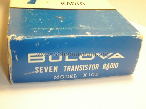 Seven Transistor Radio X105; Bulova Watch Corp.; (ID = 1427896) Radio