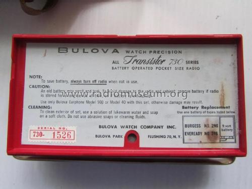 Transistor Adventurer-II 730 Series; Bulova Watch Corp.; (ID = 3032592) Radio