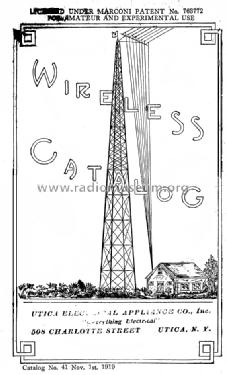 Bunnell Wireless Catalog Catalog no. 41 Nov. 1st 1919; Bunnell & Co., J.H.; (ID = 989981) Paper