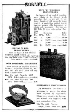 Bunnell Wireless Catalog Catalog no. 41 Nov. 1st 1919; Bunnell & Co., J.H.; (ID = 989995) Paper