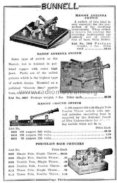 Bunnell Wireless Catalog Catalog no. 41 Nov. 1st 1919; Bunnell & Co., J.H.; (ID = 989997) Paper