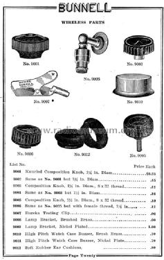 Bunnell Wireless Catalog Catalog no. 41 Nov. 1st 1919; Bunnell & Co., J.H.; (ID = 990006) Paper