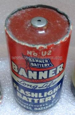 Banner Battery - Long Life - Flashlight Battery - 1½ Volts U2; Burgess Battery Co.; (ID = 1726826) A-courant