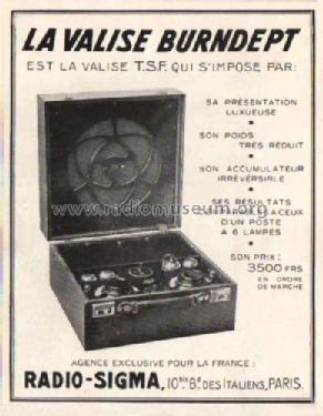 Screened Suitcase Portable ; Burndept Ltd. London (ID = 700929) Radio