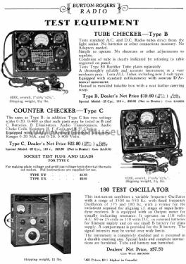 180 Test Oscillator ; Burton-Rogers (ID = 1094868) Equipment