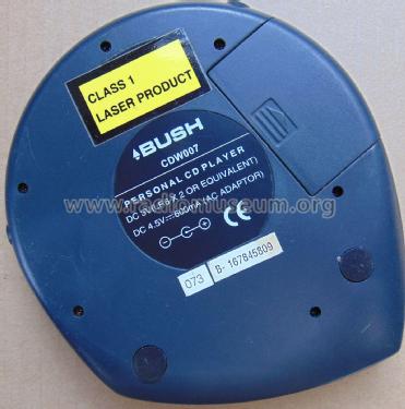 Personal CD Player CDW007; Bush Radio; London (ID = 2716888) R-Player