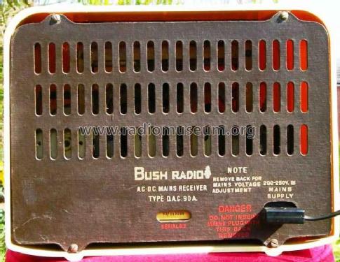 DAC90A; Bush Radio; London (ID = 592438) Radio