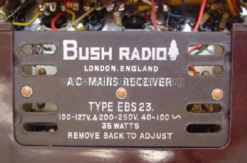 EBS23; Bush Radio; London (ID = 1648316) Radio