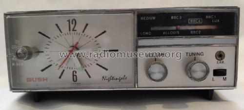 Nightingale Clock Radio CR-128 ; Bush Radio; London (ID = 2353489) Radio