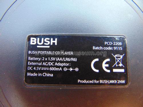 Portable CD Player PCD-220B; Bush Radio; London (ID = 2716898) R-Player