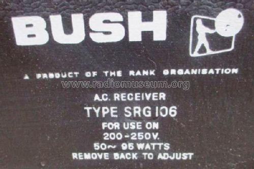 SRG106; Bush Radio; London (ID = 2089918) Radio