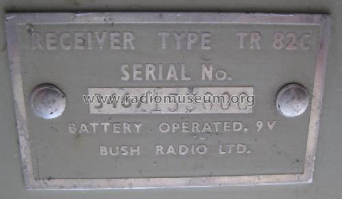 TR82C; Bush Radio; London (ID = 606993) Radio