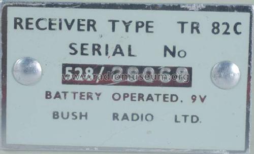TR82C; Bush Radio; London (ID = 513367) Radio