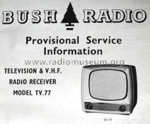 TV77; Bush Radio; London (ID = 665402) TV Radio