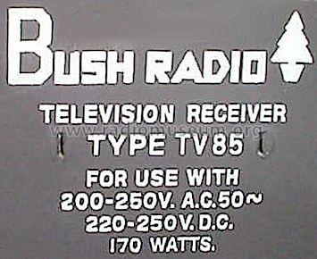 TV85; Bush Radio; London (ID = 632016) Television