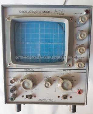 5' Single Beam Oscilloscope 503; BWD Electronics Pty (ID = 2443795) Ausrüstung