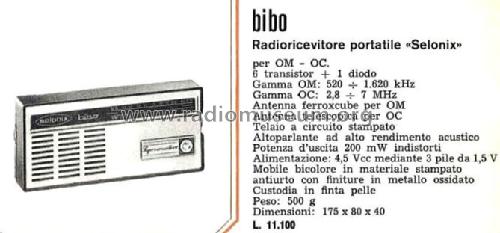 Bibo ; Selonix GBC; Milano (ID = 1776353) Radio