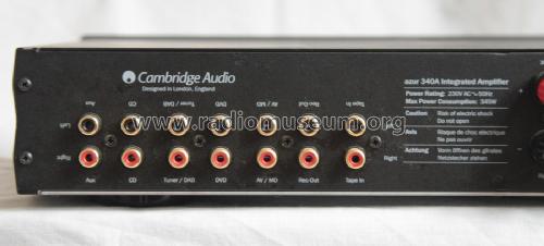 Integrated Amplifier Azur 340a; Cambridge Audio (ID = 1853976) Verst/Mix