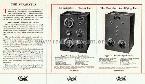 Campbell Detector Unit Type D-2; Campbell Electric Co (ID = 1897213) Radio