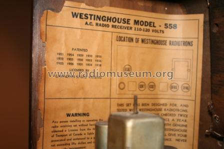 558-A; Canadian (ID = 1107005) Radio