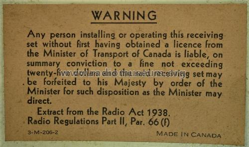 691 ; Canadian (ID = 2106293) Radio