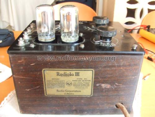 Radiola III ; Canadian (ID = 1380844) Radio