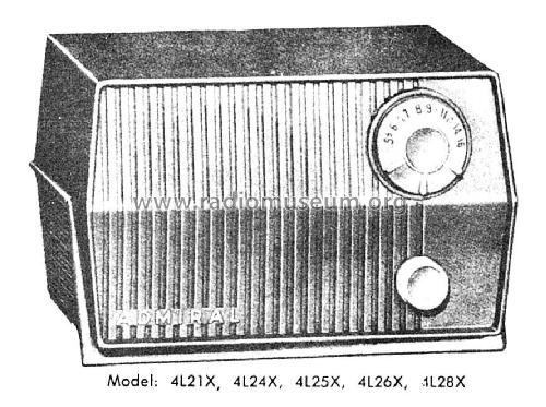 4L21X Ch= 4L2X; Canadian Admiral Co. (ID = 2254871) Radio