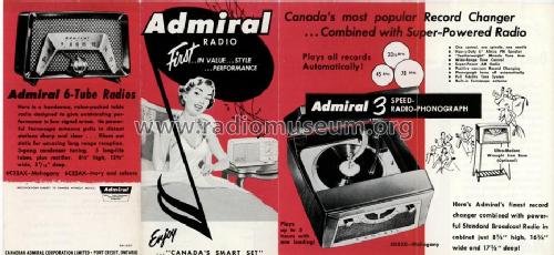 6C22AX ; Canadian Admiral Co. (ID = 1373434) Radio