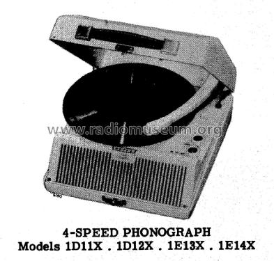 Record Player 1E14X Ch= 1D1X; Canadian Admiral Co. (ID = 2757583) Ton-Bild