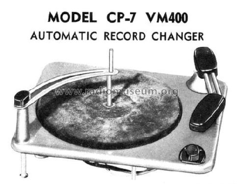 Automatic Record Changer CP-7 VM400; Canadian General (ID = 2182573) R-Player