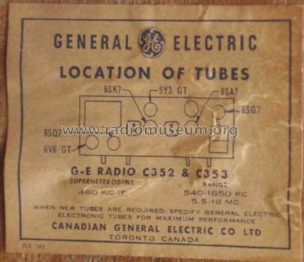 C352 ; Canadian General (ID = 1564325) Radio