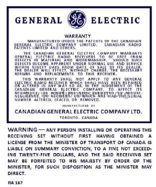 C600; Canadian General (ID = 2922838) Radio