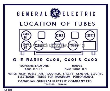 C600; Canadian General (ID = 2922839) Radio