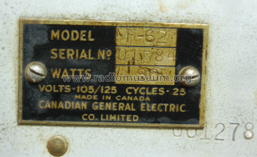 F62 ; Canadian General (ID = 2499411) Radio