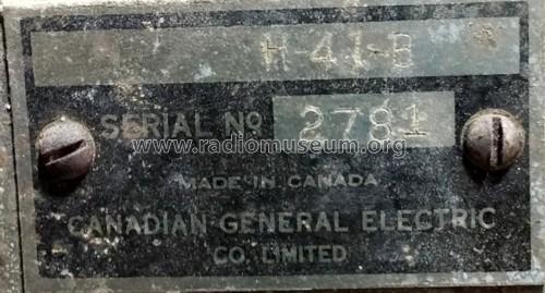 H41B ; Canadian General (ID = 2298096) Radio