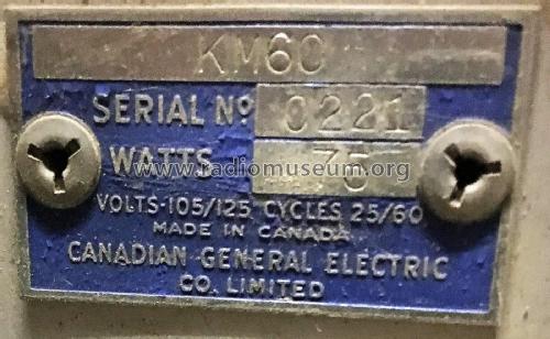 KM-60; Canadian General (ID = 2527822) Radio