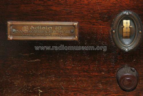 Radiola 16 ; Canadian General (ID = 1719336) Radio