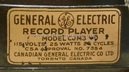 Record Player CJM3; Canadian General (ID = 2469049) R-Player