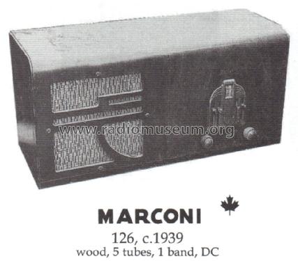 126 ; Canadian Marconi Co. (ID = 1446112) Radio