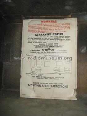227A ; Canadian Marconi Co. (ID = 1708682) Radio