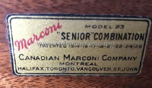 23 ; Canadian Marconi Co. (ID = 2248302) Radio