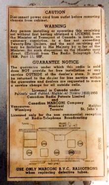 290 ; Canadian Marconi Co. (ID = 2792244) Radio