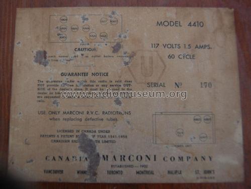 441 ; Canadian Marconi Co. (ID = 2063002) Radio