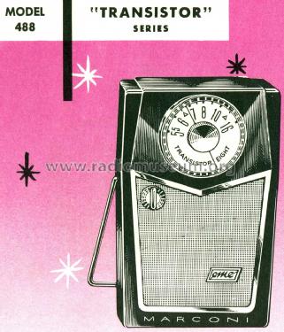 Marconi Eight Transistors 488 ; Canadian Marconi Co. (ID = 1532203) Radio